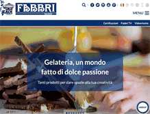Tablet Screenshot of fabbri1905.com